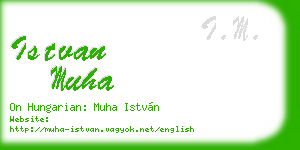 istvan muha business card